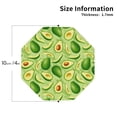 thumbnail image 2 of Fuzoiu Green Avocado Print Leather Coasters Set,Drink Coasters Set of 4,for Tabletop Protection, Durable PVC Coasters,Home Décor and Housewarming Gift-Octagon, 2 of 6