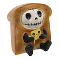 thumbnail image 3 of Ebros Furry Bones French Toast Bread Swiss Cheese Breakfast Skeleton Figurine, 3 of 6