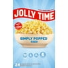 JOLLY TIME Simply Popped Natural Microwave Popcorn, 24 Ct (3 oz. Bags)