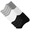 Black-Gray-White, variant on Men’s Invisible No Show Socks 6-Pack– Breathable Cotton Low Cut Socks with Non-Slip Heel Grip, Moisture-Wicking