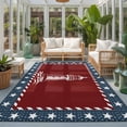 5'x7' Area Rugs, Nautical Lighthouse Indoor Outdoor Area Rug for Living ...