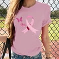 thumbnail image 2 of Sexlip Breast Cancer Shirts for Women Breast Cancer Awareness Shirt Cancer Care Gifts Short Sleeve Tee Top October Pink XXXL, 2 of 4