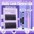 thumbnail image 4 of Kit de extensiones de pestañas Yawamica Lash Clusters de 10 a 18 mm, 60 D+80 D, 4 of 8