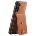 thumbnail image 2 of for Samsung Galaxy S23 Case with Credit Card Holder, Phone PU Leather Case Wallet for Women Men Compatible with MagSafe Flip Stand Detachable 2-in-1 Purse Cover for Galaxy S23, Brown, 2 of 11