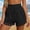 #28Black, variant on Womens Summer Shorts Casual Loose Elastic Waist Drawstring Lace Boho Beach Cover Up Shorts