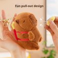 thumbnail image 2 of Cute Creative French Fries Capybara Plush Pull-Out Children'S Toy Backpack Doll Small Gift, 2 of 7