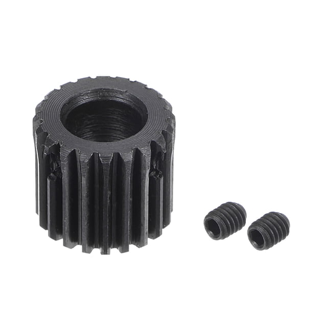 Uxcell 6mm Aperture 20T Mod 0.5 45# Steel Hardened Spur Diff Differential Motor Gear