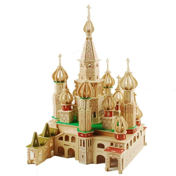 NWFashion Maison de Poupée en Bois Rêve DIY Casse-Tête 3D Miniature Maison de Poupée (Très Grand Château Russe de St Petersburg)