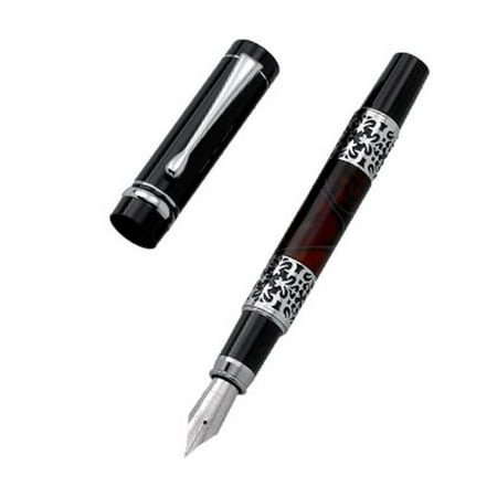 Upper Barrel Twist - Aeropen International CK-5307FC Fountain Pen Upper Barrel with Chrome Base and Black Lacquer