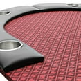 thumbnail image 2 of 96" Poker Table for Detachable Armrest Chip Tray Jumbo Cup Holders Speed Cloth Stainless Pedestal Base, 2 of 7