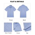 thumbnail image 5 of COOFNDY Mens Shirt Wedding Shirts for Men Button Down Short Sleeve Tropical Shirt, 5 of 7