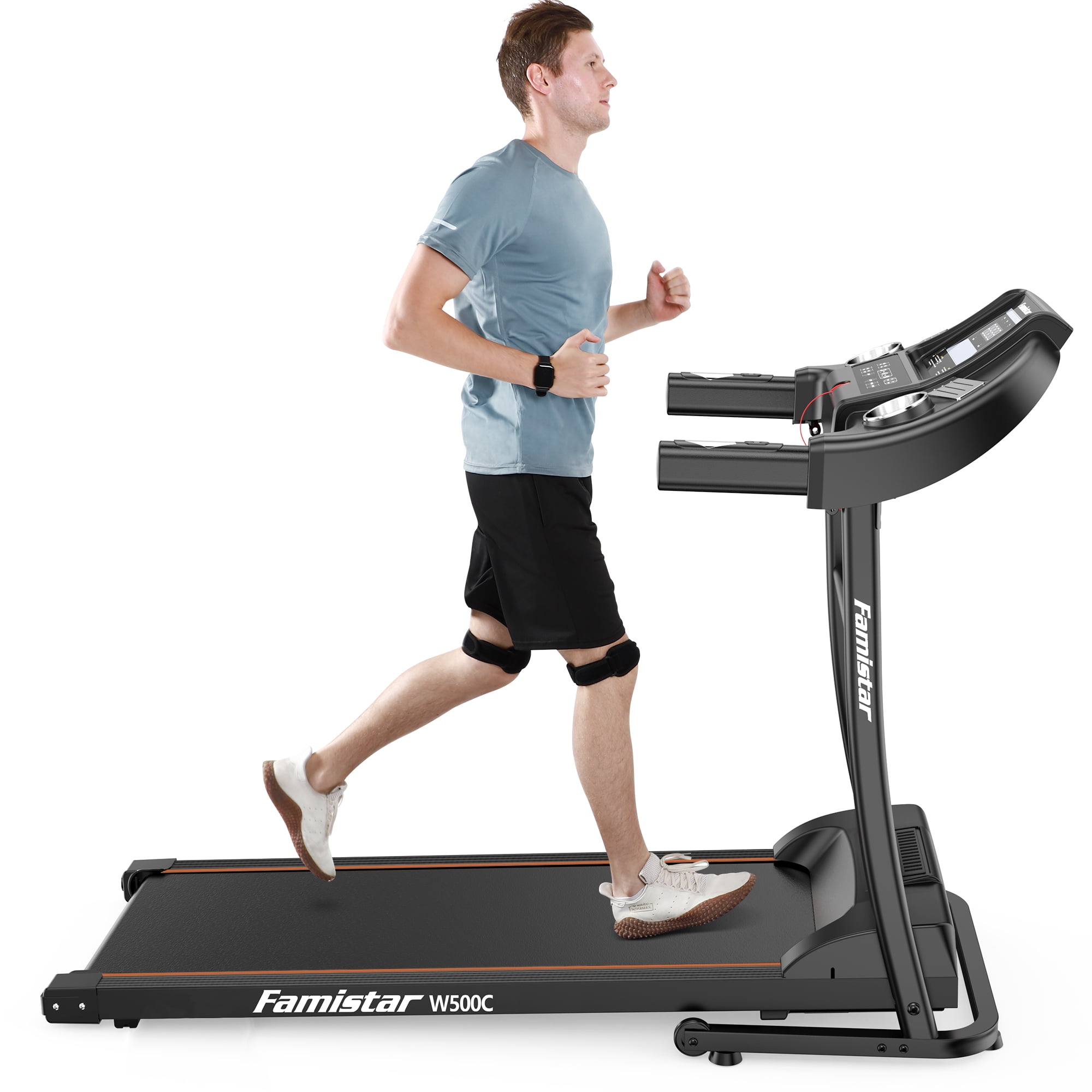 SKONYON Multi-Functional Folding Treadmill for Home Gym Exercise 