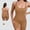 Khaki, variant on YTCAMLO Seamless Women Workout Romper One Piece Summer Casual Ribbed Jumpsuit Sleeveless Cross Back Yoga Catsuit Tummy Control Bodycon Shapewear, Pink XS
