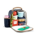 thumbnail image 2 of Fit + Fresh Townsend Lunch Bag Kit with Containers, Navy Polka Dots., 2 of 3