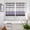 Purple, variant on Brown Geometric Kitchen Curtains Window Panels, Stripes Boho Spring Flowers Pastoral Country Insulated Window Treatment Curtain, Grommet Curtains for Bedroom/Living Room/Bathroom, 2 Piece 52"Wx45"L