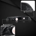 thumbnail image 4 of Autozensation Compatible with Acura Integra 1994-1997, Black Housing Clear Lens Bumper Lights, L+R Pair Assembly, 4 of 5