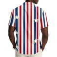 thumbnail image 6 of Hogleaql Funny Independence Day Pattern Hawaiian Shirts for Men 4th Of July American Flag Graphic Short Sleeve Patriotic Shirt Collared Button Fashion Summer Beach Casual Shirts for Men Vermilion 2XL, 6 of 6