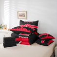 thumbnail image 4 of YST Gamer 7-Piece Comforter Set, Sports Theme, Twin, Black Red, 4 of 4