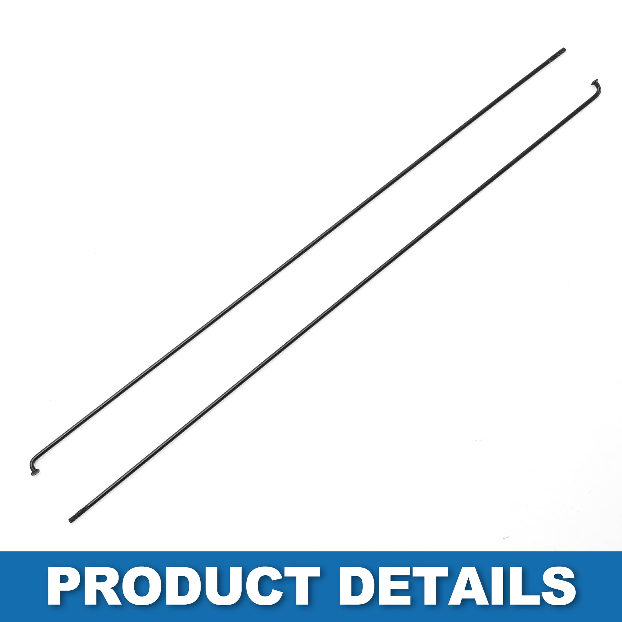Unique Bargains 36Pcs Bike Bicycle Spokes 14G Mountain Bike Spokes Steel Black 11.02"