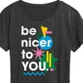 thumbnail image 3 of Instant Message - Be Nicer To You Retro - Women's Short Sleeve Graphic T-Shirt, 3 of 6