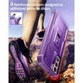 thumbnail image 7 of Dexnor for Samsung Galaxy S22 Plus Case, [Built in Screen Protector and Kickstand] Heavy Duty Military Grade Protection Shockproof Protective Cover for Samsung Galaxy S22 Plus 5G,Purple, 7 of 7