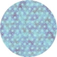 thumbnail image 1 of Ahgly Company Indoor Round Patterned Light Purple Blue Area Rugs, 8' Round, 1 of 6