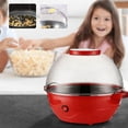 thumbnail image 5 of Automatic Stirring Popcorn Maker Popper with Lid, Electric Popcorn Popper Hot Oil Popcorn Machine Serving Bowl & Convenient Storage Families Parties(220v), 5 of 6