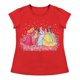 thumbnail image 1 of Playera Para Niña Disney Princesas Cuello Redondo Manga Corta Talla 4 Rojo, 1 of 2