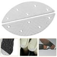 thumbnail image 4 of 1 par de placas metálicas para talón, kit de reparación de suela con tornillos, almohadillas protectoras para talón de botas de hombre, placas de reparación de talón en forma de media luna., 4 of 8
