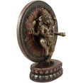 thumbnail image 5 of Ebros 9.25" Tall Hindu Dancing Ganesha in One Legged Yoga Pose On Lotus Figurine, 5 of 6