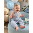 thumbnail image 6 of RUINIXCW Baby Half Birthday Jumpsuit Embroidered Square Neck Sleeveless Romper, 6 of 8