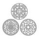 thumbnail image 1 of Ounissouiy Soportes para ollas de silicona resistentes al calor de 3 piezas: livianos y seguros para platos calientes Soportes multifuncionales Mostrada gris claro 20 centímetros, 1 of 6