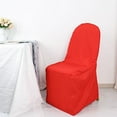 thumbnail image 6 of BalsaCircle 100 Red Solid Polyester Banquet Chair Covers Slipcovers Party Linens, 6 of 8