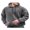 Gris, variante sur FOCUSNORM Chandails à Capuche Amples en Peluche pour Hommes, Couleur Unie, Cordon de Serrage, Chandails à Capuche, Hauts à Manches Longues, Automne Hiver, Chandails Décontractés