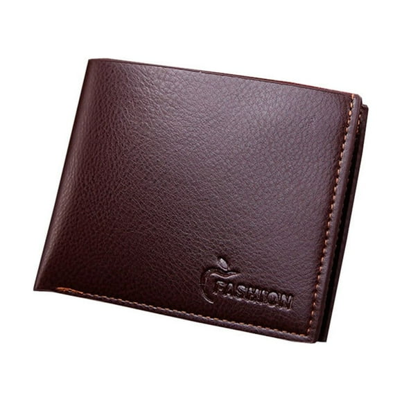 TopLLC Men's Wallets Men Leather Wallet Short Wallet Coin ID Credit Card Men Bags
