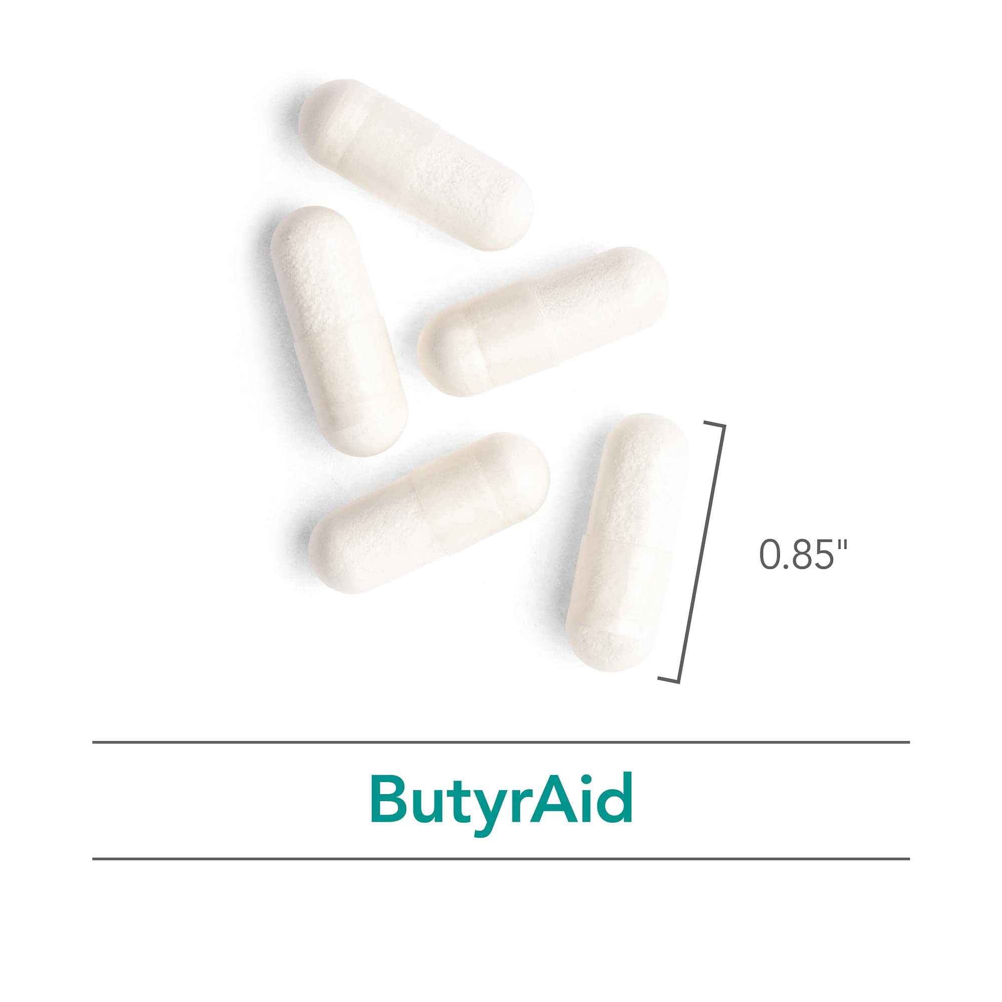 NutriCology ButyrAid Colon Lining Nutrition - Supports Gut and Colon Health - Digestive Support - Delivers 200 mg - Vegetarian & Hypoallergenic - 100 Servings - 100 Delayed-Release Capsules