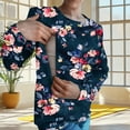 thumbnail image 3 of Edvintorg Winter Maternity Crewneck Sweatshirt Long Sleeve Nursing Shirts for Breastfeeding with Zipper Pregnancy Clothes for Women, 3 of 5