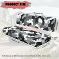 thumbnail image 7 of FKELYI Black Camo Grey Print UTV Seat Cover Waterproof Powersports Seats Covers Anti-Dust Mule Bench Seat Cover Compatible with Mule SX 2017-2023 Interior Decor, 7 of 7