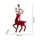thumbnail image 3 of Adorno de árbol de Navidad Vino, collar rojo de libélula de alce en bandos | 5,1"x5,1" Poliéster | Costuras duraderas, textura 3D, accesorio de decoración para fiestas en casa, 3 of 6