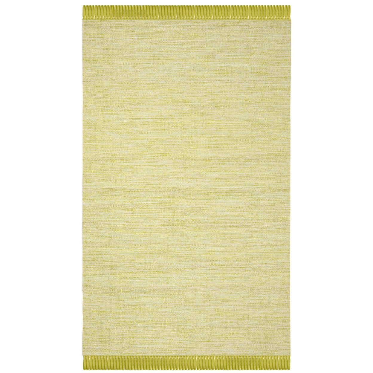 SAFAVIEH Montauk Justin Solid Braided Cotton Area Rug, Olive/Green, 3' x 5'