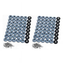 96Pcs Furniture Gliders PTFE Easy Moving Sliders with Screw Floor Protector for Tiled Hardwood Floors(25mm Round)