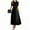 Black, variant on TQWQT Maxi Dresses for Women Short Sleeve Office Maxi Dresses Plain Print Flowy Empire Waist Patchwork Ruffle Hem A Line Dresses Fashion Teacher Clothes Black L