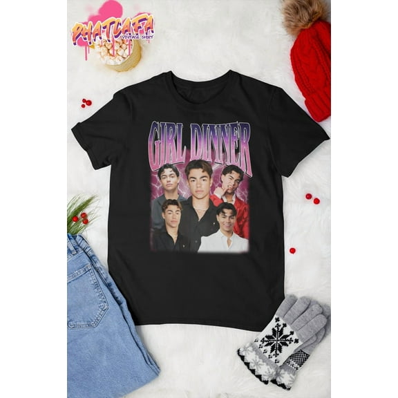 Malachi Barton Girl Dinner Vintage T-Shirt, Actor Fan Tee, Malachi Barton Meme Shirt