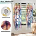thumbnail image 5 of Colorful Lion Face Blackout Curtains Patio Door Curtains Window Decoration for Bedroom Living Room 2 Panels, 5 of 7