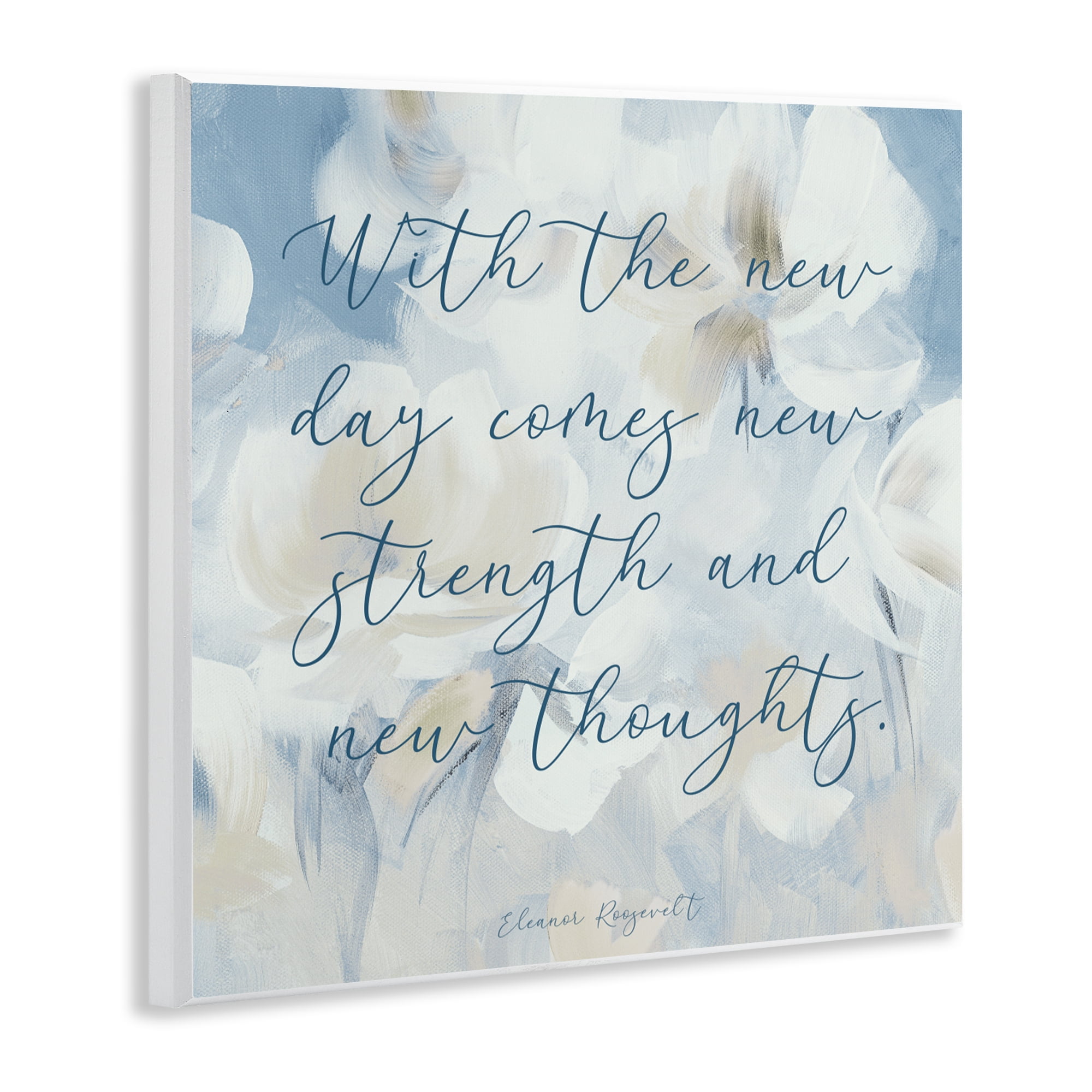 Stupell Industries Strength & New Thoughts Quote Wall Plaque Art, design by Lanie Loreth