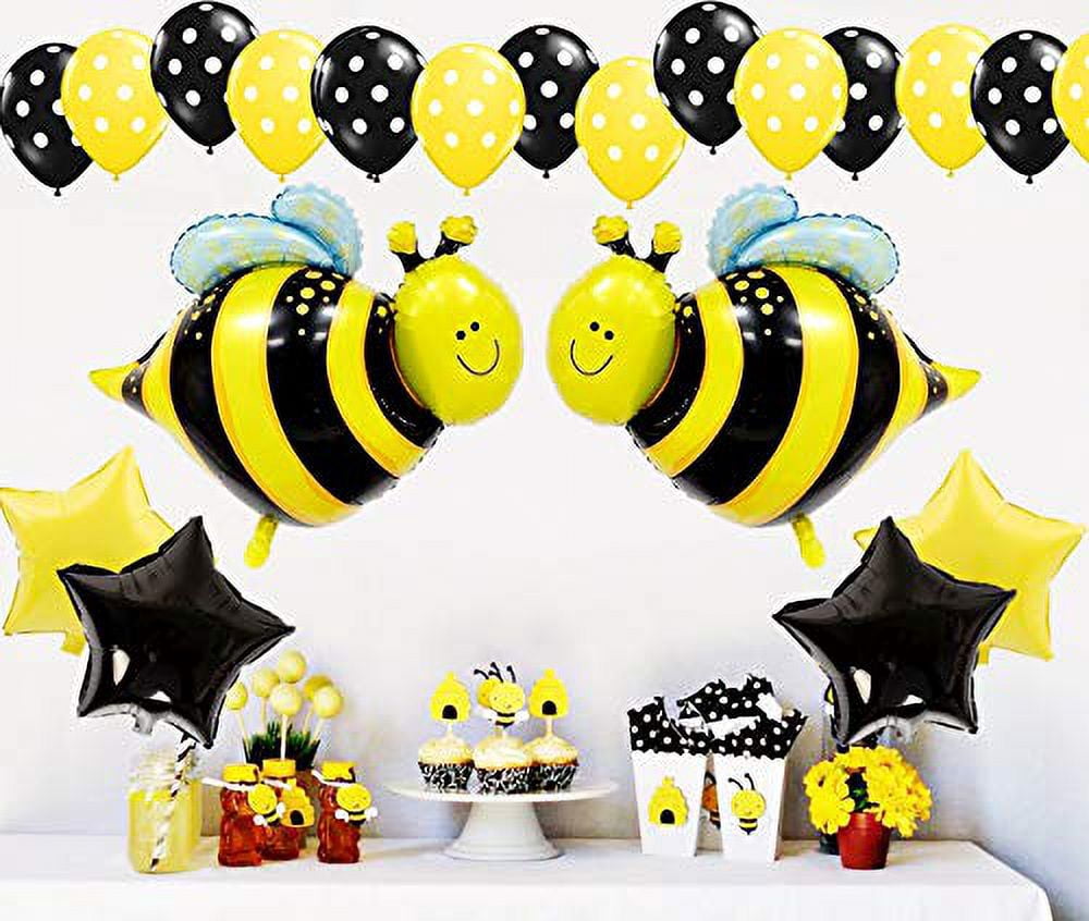 Bumblebee Party Decoration Bumble Bee Balloons for Honey Bee Themed Birthday Party Baby Shower Supplies