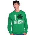 thumbnail image 5 of St Patricks Day Irish Pride Shamrock Long Sleeve TShirt Men Women Brisco Brands S, 5 of 6