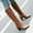 Brown, variant on Ankle Boots for Women Faux Zipper Lace up Waterproof Hiking Boot Ladies Fashion Western Style Cowboy Riding Shoes Casual Warm Knee High Heeled Middle Tube Shoes