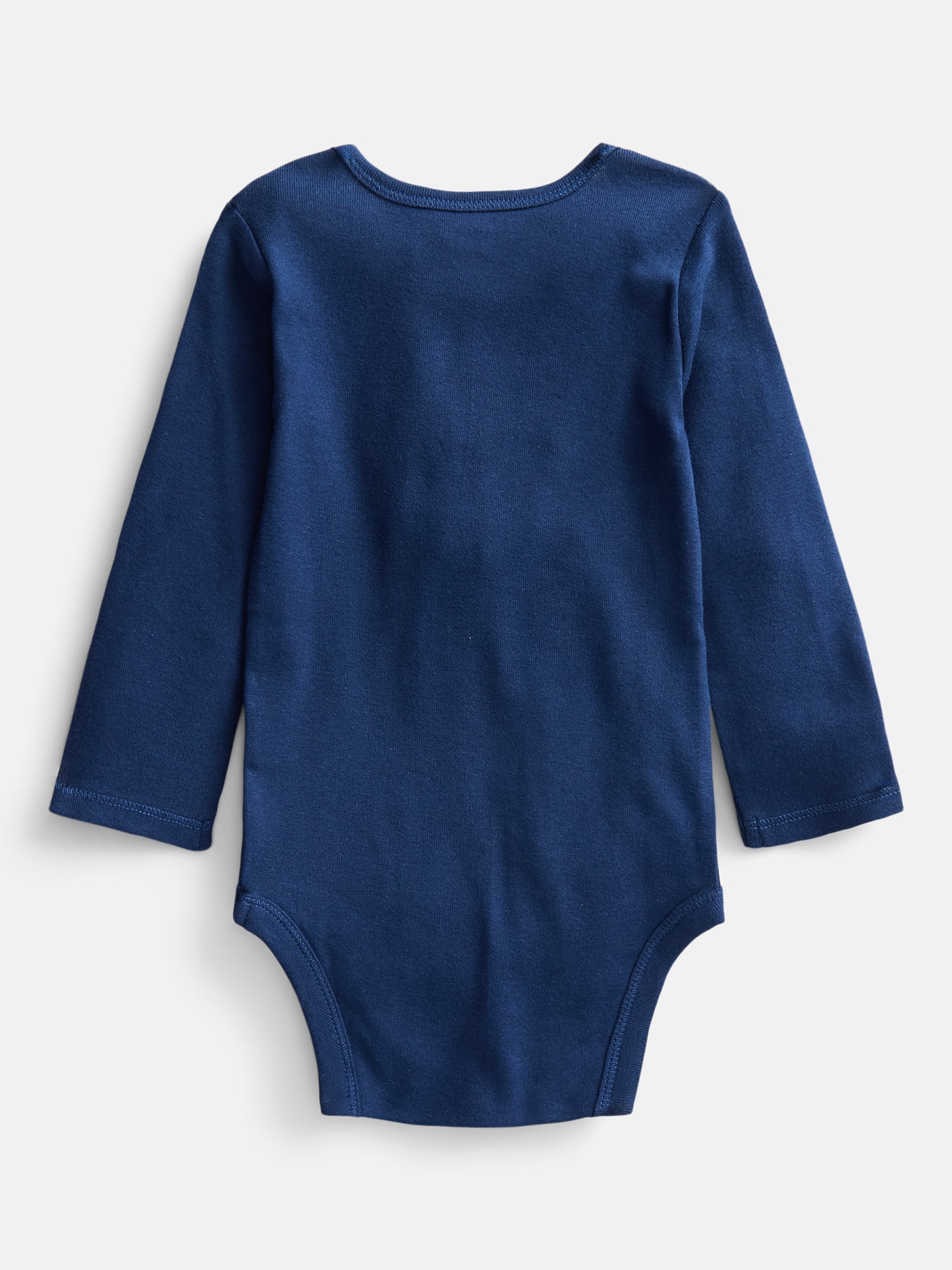 Wonder Nation Baby Boys' Graphic Cotton Bodysuit with Long Sleeves, Sizes 0M-24M