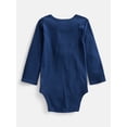 thumbnail image 2 of Wonder Nation Baby Boys' Graphic Cotton Bodysuit with Long Sleeves, Sizes 0M-24M, 2 of 3